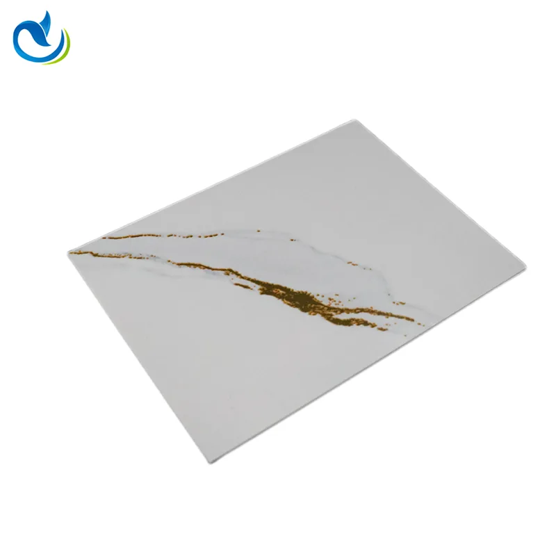 Byggnadsmaterial PVC-väggpaneler 3D-tryckt TV-bakgrund